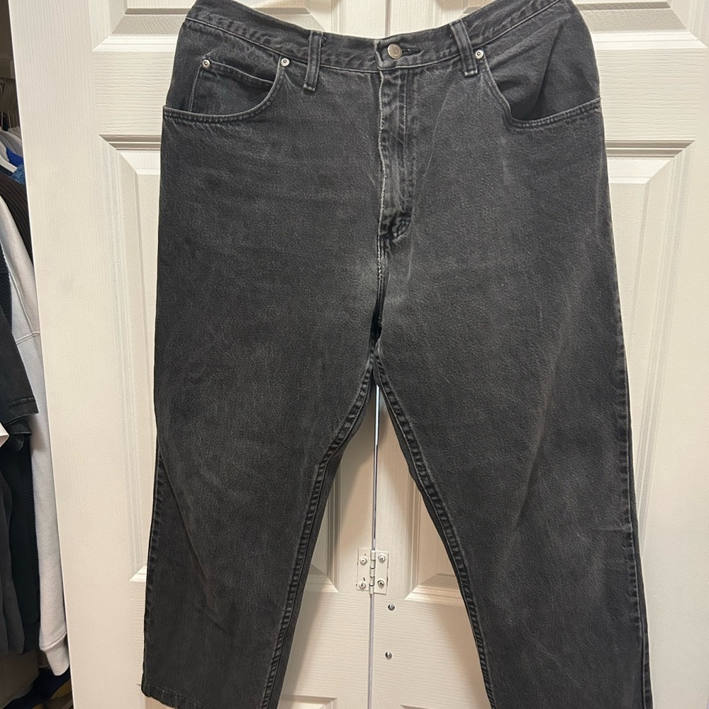Wrangler Black Relaxed Jeans Classic Style